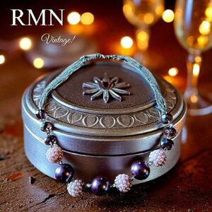 RMN Roman Vintage Pearl, Crystal, And Seed Bead Multi-Strand Necklace